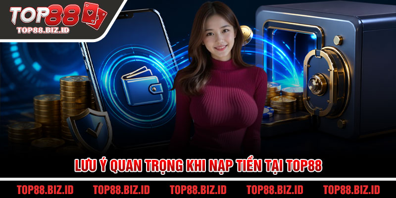 Lưu ý quan trọng khi nạp tiền tại Top88